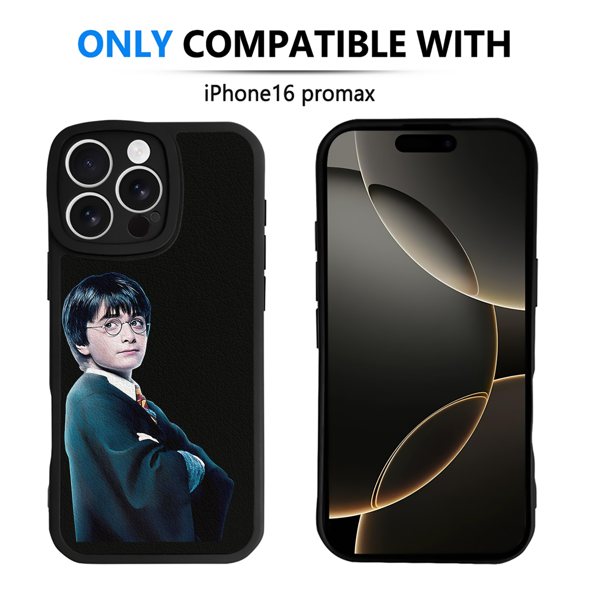 （画像用） Harry Potter ハリー・ポッターシリーズ 【iPhone 16シリーズ対応】シリコンスマホケース（レザー調） 材質：シリコン